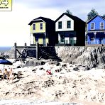 First pic of Voyeur orgasm of pregnant chubby 3D sex comics anime about fat big tits and large nipples bbw housewife spy on young shaved pussy hardcore 69 couple toon hentai cartoon fetish story