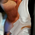 Fourth pic of Kinky MILF nun giving a fetish blowjob to a priest
