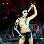 First pic of Sci Fi Warrior Girl Fighting Alien Sex Tentacles