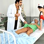 First pic of DP Fanatics - Dirty Nurse Handling Two Massive Cocks