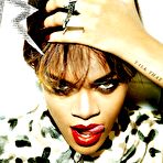 First pic of Rihanna sexy posing in fishnet costume