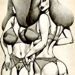 Fourth pic of Jess gets fucked hardly in her pretty ass by Benny \\ I Draw Porn \\