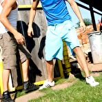 First pic of Horny Thief Tales - Masked Guys Fucking Teen Outdoors