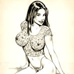 Second pic of Brandy getting her wet cunt poked and bursting climax \\ I Draw Porn \\