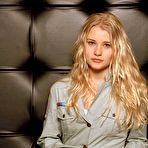 Second pic of Emilie De Ravin non nude posing scans from mags