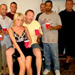 First pic of Hot Wife Having Her First Gang Bang Bukkake Party