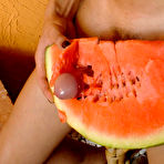 Fourth pic of Watch this shemale bitch fuck a melon