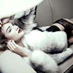 Second pic of Rosie Huntington sexy and topless posing scans from mags