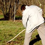 First pic of teen duo sucking and fucking an old man