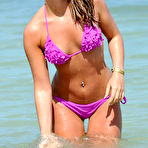 Second pic of Chanelle Hayes looking sexy in pink and orange bikinies