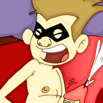 Third pic of Cock addict Kim licks wang and gets filled with cum  \\ Online Super Heroes \\