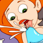 Fourth pic of Cock addict Kim licks wang and gets filled with cum  \\ Online Super Heroes \\