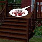 First pic of 3D family comics and anime story about lustful fat chubby mature housewife - sex teacher with big tits and her perverted sex lessons for young innocent couple