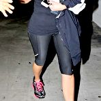 Fourth pic of Busty Kim Kardashian in tight black clothing