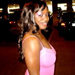 First pic of Nature Breasts - Busty Ebony Plumper Teases Outside