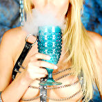 Third pic of Blonde Latex Girl Holding Sword naked