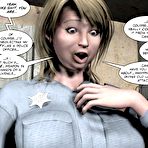 Third pic of Sex attack of mature chubby cop: 3D porn anime story about young huge cock and lecherous mom
