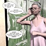 Fourth pic of Sex attack of mature chubby cop: 3D porn anime story about young huge cock and lecherous mom
