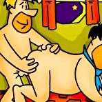 Fourth pic of Bewitching Betty with great body in the lockerroom \\ Cartoon Porn \\