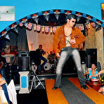 Second pic of PARTY HARDCORE :: Muscular strippers seduce hot girls at wild hardcore party