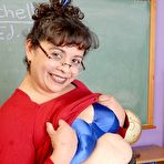 Fourth pic of Chubby Loving - Mature BBW Shows Pussy In Classroom