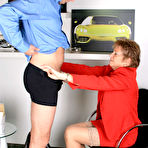 Second pic of LegsWorld.de - Lady Barbara in foot fetish action