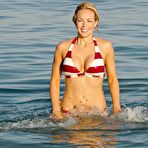 Second pic of Gemma Garrett shows cleavage on the beach paparazzi shots