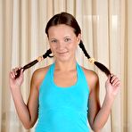 First pic of TeenCoreClub - Teen In Pigtails Giving A Rimjob