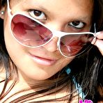 Fourth pic of Kat Young::Sexy asian teen Kat stripping and teasing sweet pussy