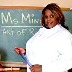 Fourth pic of Chubby Loving - Hugetit Fat Ebony Teacher Modelling