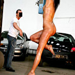 Third pic of Long leg beauty INES gets the bullwhipping of her lifetime today