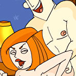 Second pic of Ann Possible with pumped up bust got her hole drilled \\ Online Super Heroes \\