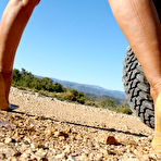 Third pic of LegsWorld.de - Lady Barbara in foot fetish action