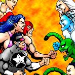 First pic of Cassandra Cain gets lesson and strokes Wonderwoman \\ Online Super Heroes \\