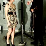 First pic of Bullwhipped nude on iron pale