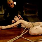 Third pic of Sex Previews - Kathia Nobili lesbian dominatrix with bound brunette Jeanine Hot strapon fucked