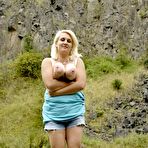 Third pic of Nature Breasts - Fat Blonde Showing Boobs Outside