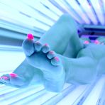 Fourth pic of LegsWorld.de - Lady Barbara in foot fetish action