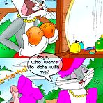 Fourth pic of Naughty Tweety Bird sharing Foxy's dick till fucked \\ Cartoon Porn \\