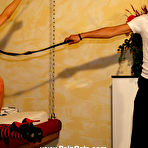 Third pic of Handcuffed beauty in hellpain