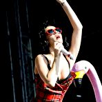 Third pic of Katy Perry sexy performing on stage shows cleavage
