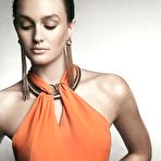 Second pic of Leighton Meester non nude posing scans from mags