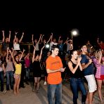 First pic of naked paintball party ends with a blowjob outdoors