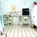 First pic of Nina pussy gyno speculum kinky exam at  gynecology practice by perverse gynecologist