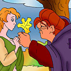 Second pic of Gwen gets fucked between juggs by Stitch and comes \\ Cartoon Valley \\