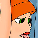 Fourth pic of Kim getting bound and putting jizz all over her tits \\ Cartoon Valley \\