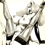 Fourth pic of Sexy Jessica gets her slit fucked and bursts orgasm \\ I Draw Porn \\