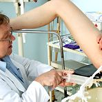 Third pic of Elder Helena mature cooter gyno specula test at gyno clinic