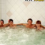 First pic of Real student group sex in the swimming pool - Watch free porn movie