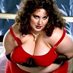 Second pic of Hardcore Fatties - Obese Mature In Red Underwear
